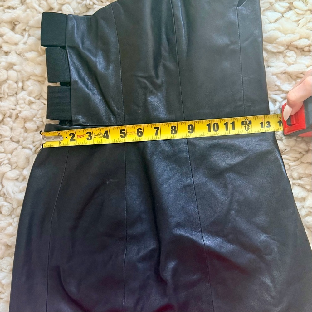 Mason Black Leather Mini Dress - Picture 13 of 13